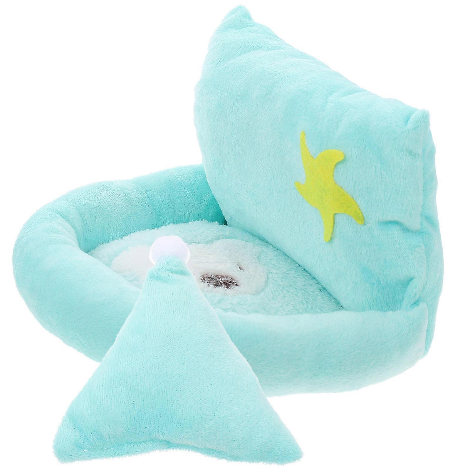 Small Pet Warm Nest Plush Bed for Guinea Pig House 2Pcs Sugar Glider