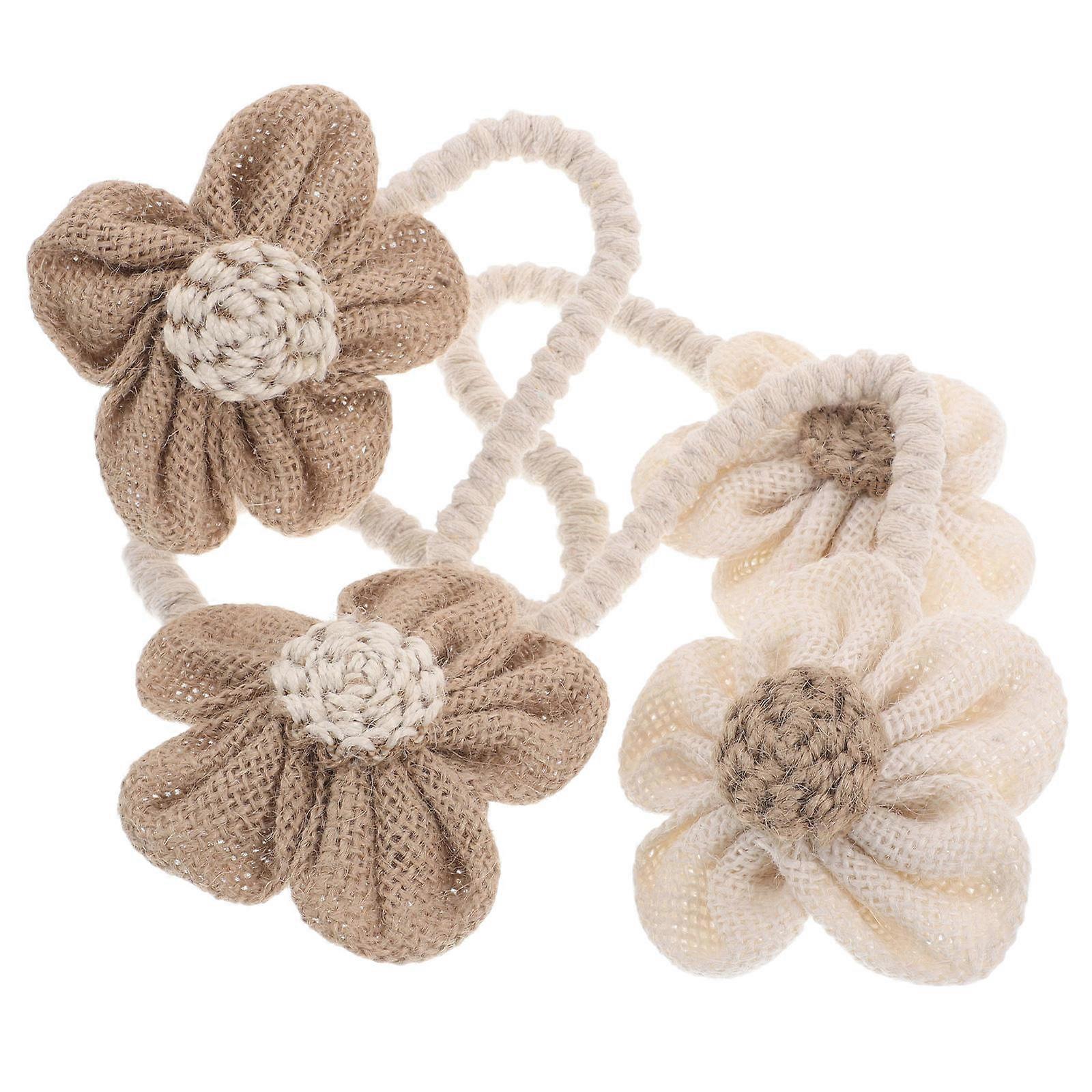 Creative Flower Curtain Tiebacks Decorative Curtain Holdbacks 4Pcs