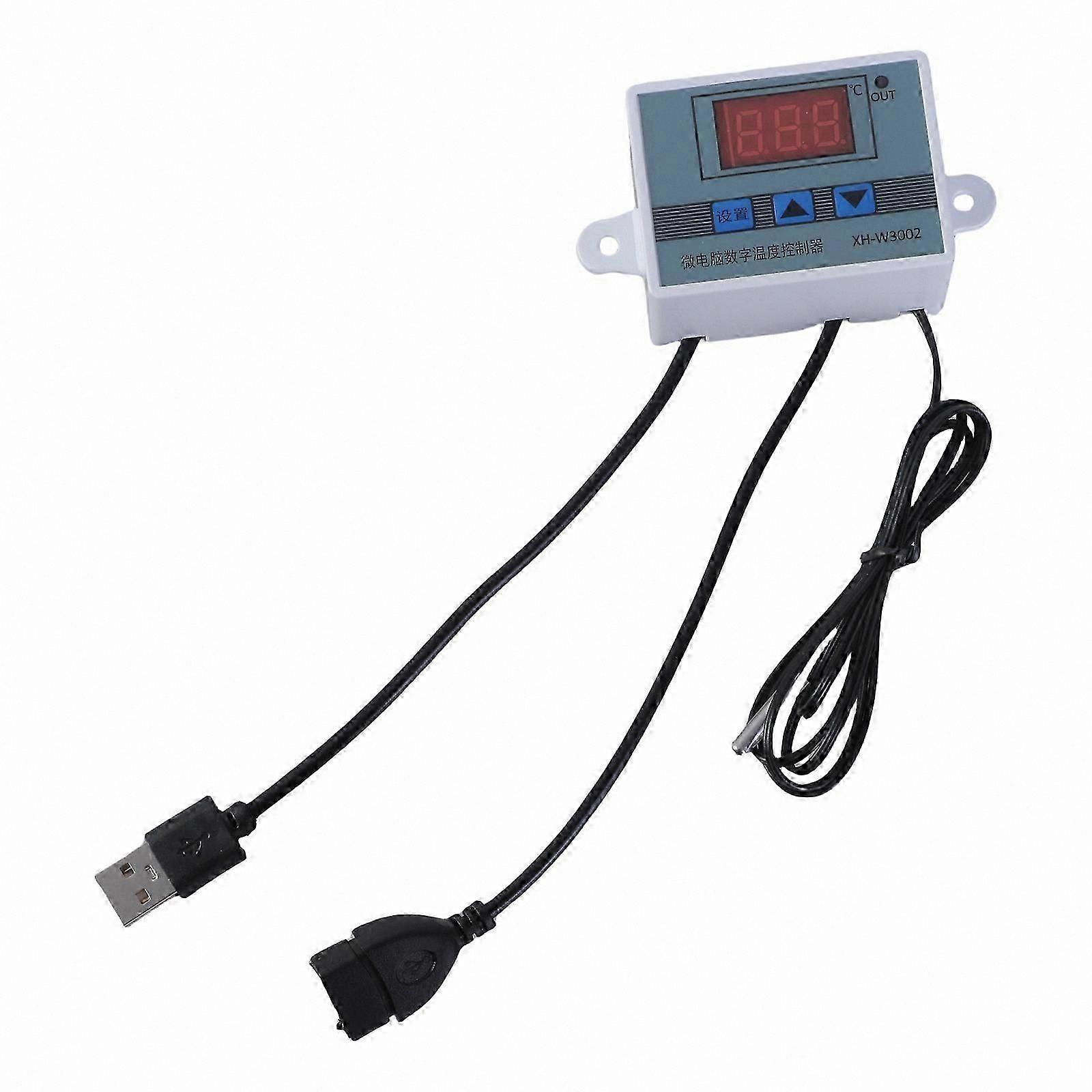Digital USB Temperature Controller Cable, 5V Power Supply for Fans and Blowers, Supports Up to 50W