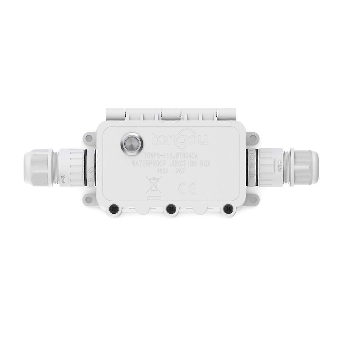 Tuya WiFi Smart Waterproof Junction Box 1-16A Adjustable Timer Voltage & Current Protection Power D
