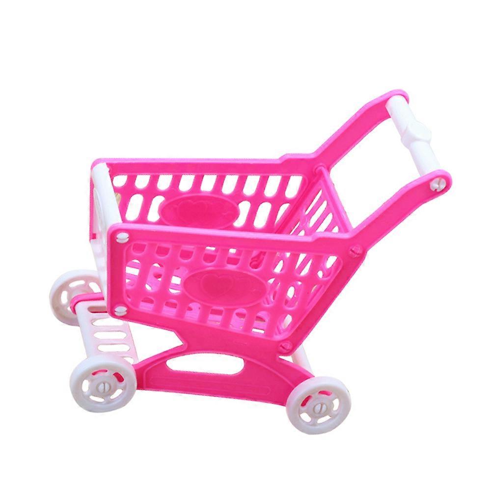 Shopping Utility Cart for Kids Playthings with 3Pcs Mini Trolley Models
