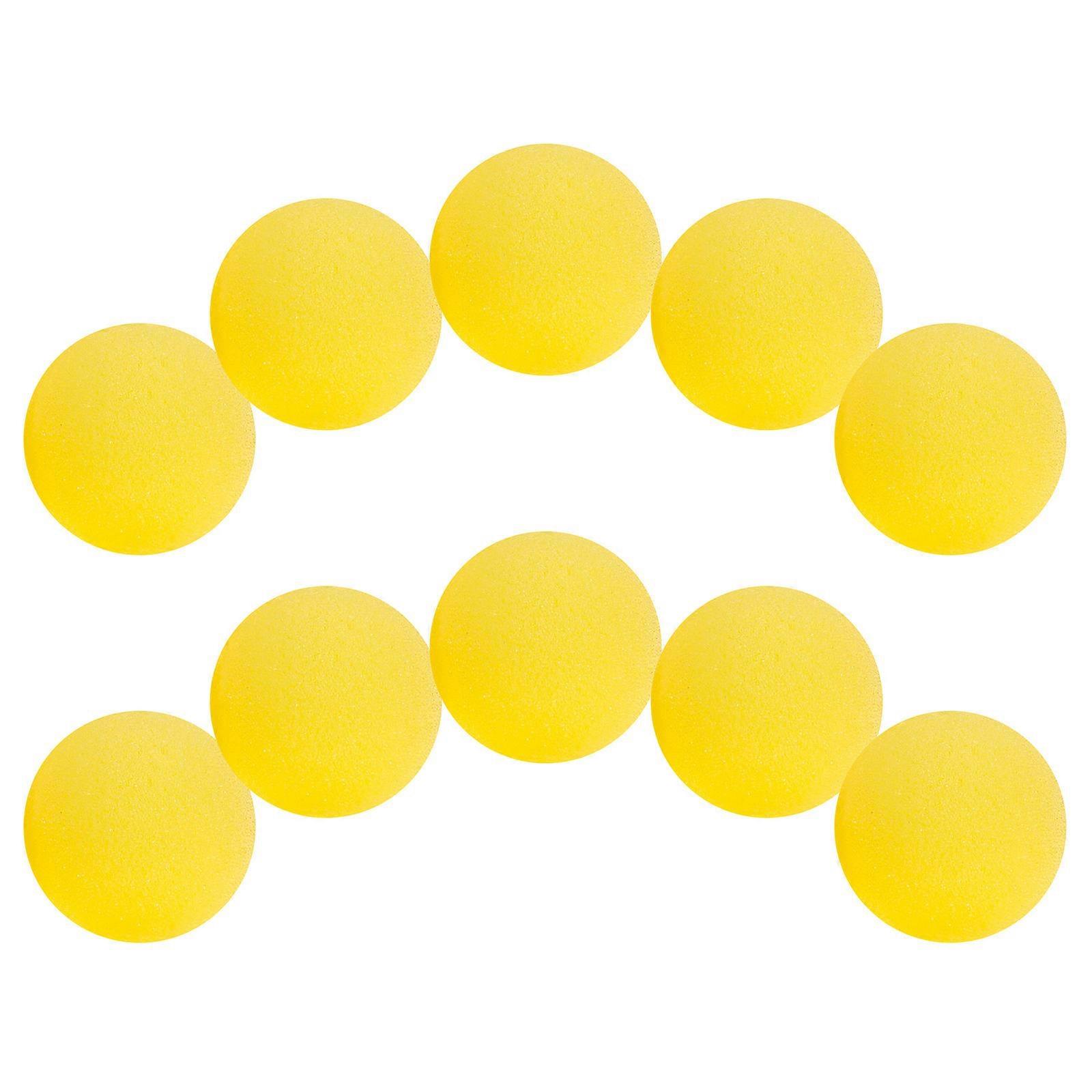Round Shaped Sponge Balls Magician Trick Props 30 Pcs For Party Entertainment Yellow Easy To Learn