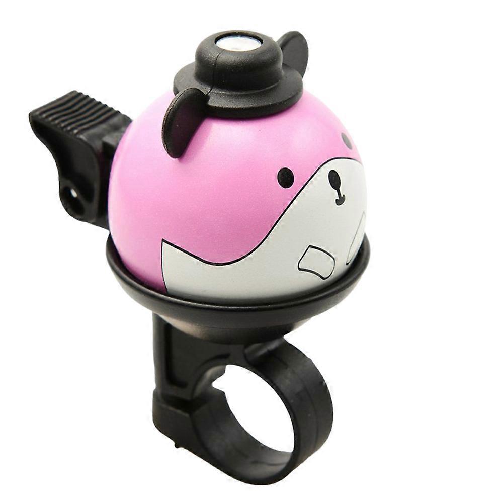 Children'S Bicycle Bell Cartoon Design For 22.2Mm Handlebar Installation In Pink Color With Dome Shape For Cycling 1Set