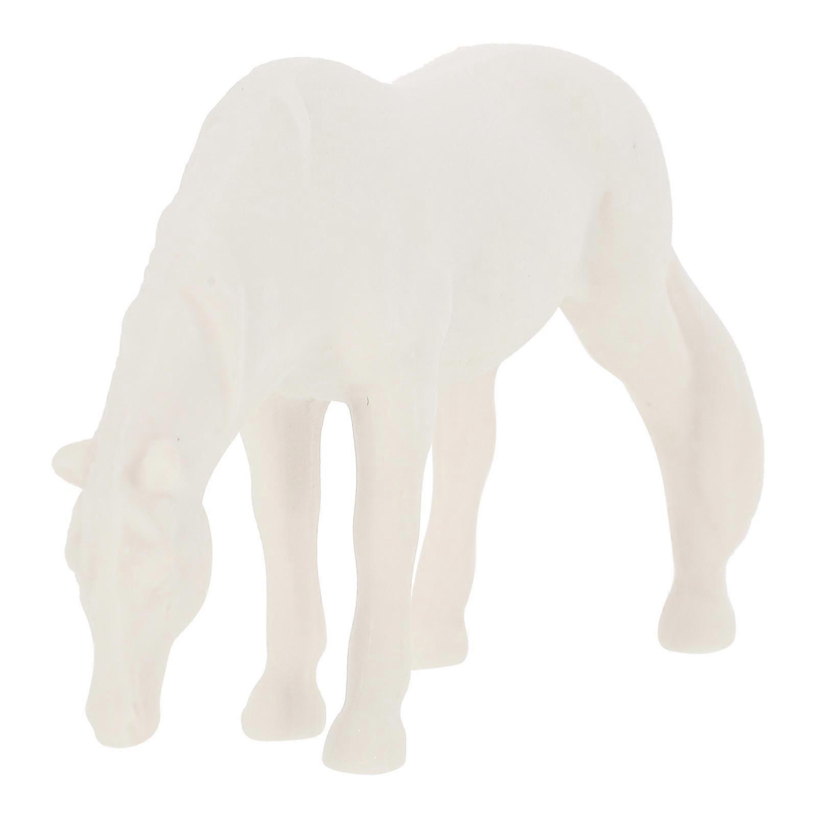 Mini Resin Horse Simulation Decor for Reptile Tank Landscaping 2Pcs