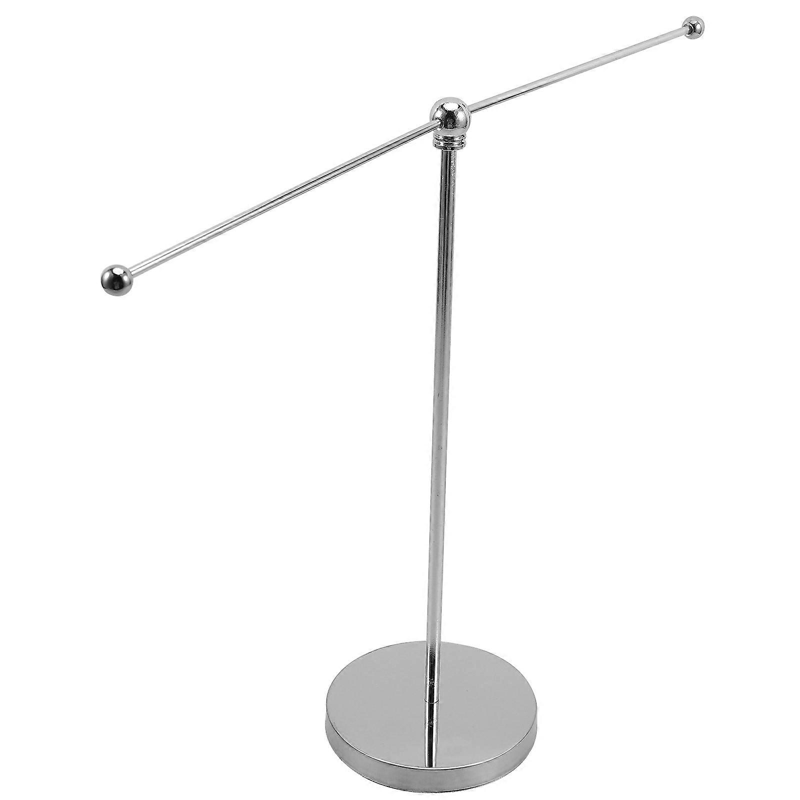 3Pcs Flagpole Base Silver Table Flag Stand Ideal For Party Decoration Indoor Photography Support