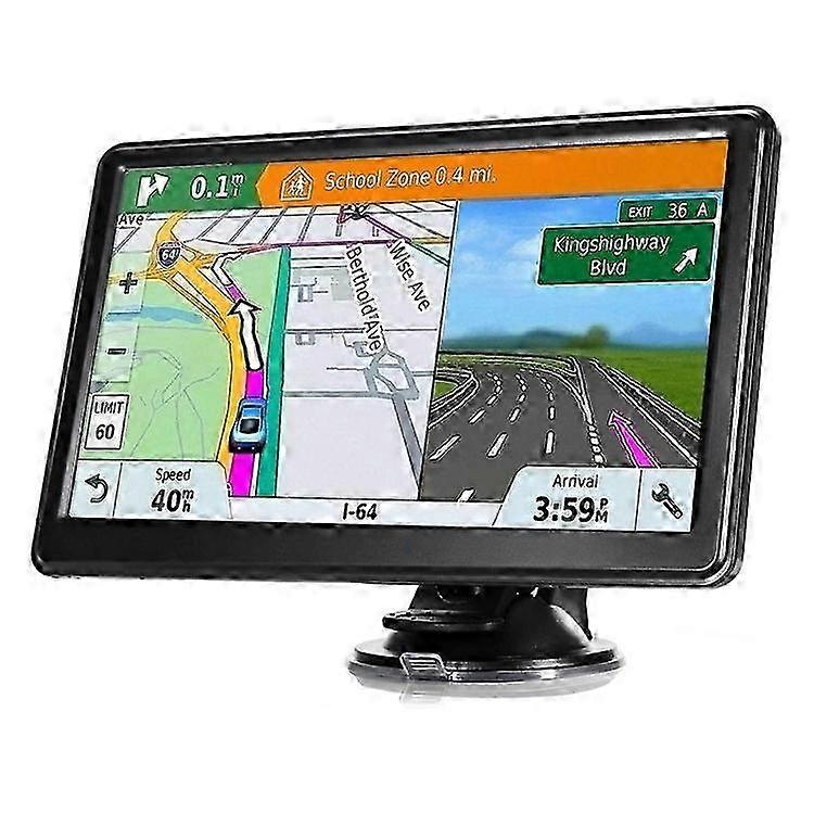 2025 G102 7 Inch Car GPS Navigator 128M + 8G Speed Camera Alert Navigation System with Europe Map