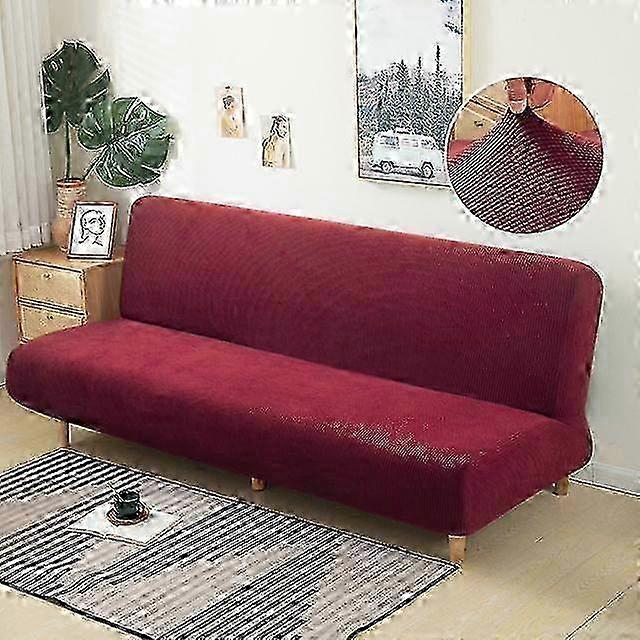 Jacquard Fabric Sofa Bed Cover Folding Sofa Seat Slipcovers Stretch Covers Couch Protector Elastic Futon Bench Covers For Home