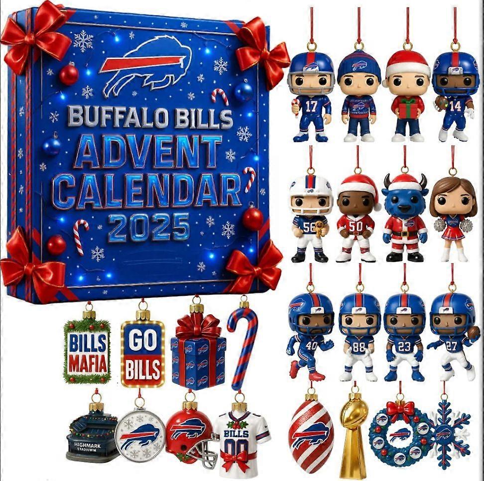 2025 Christmas Advent Calendar - 24 Days Countdown Calendar Blind Box Acrylic Ornaments, Reusable Christmas Tree Decor Blind Box for Kids & Family Hol