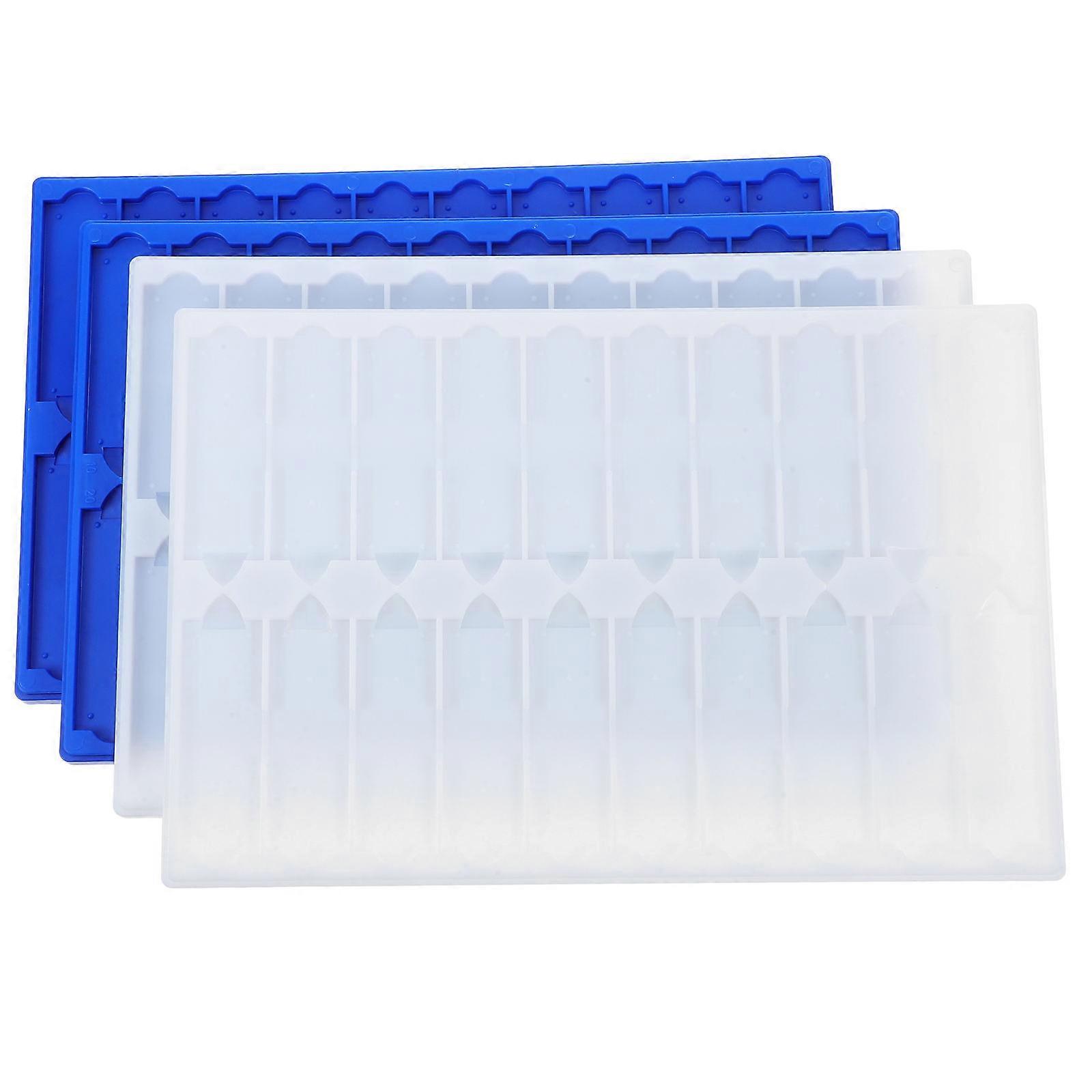 Microscope Slide Holder Tray for Slide Storage Made of Plastic 16Pcs