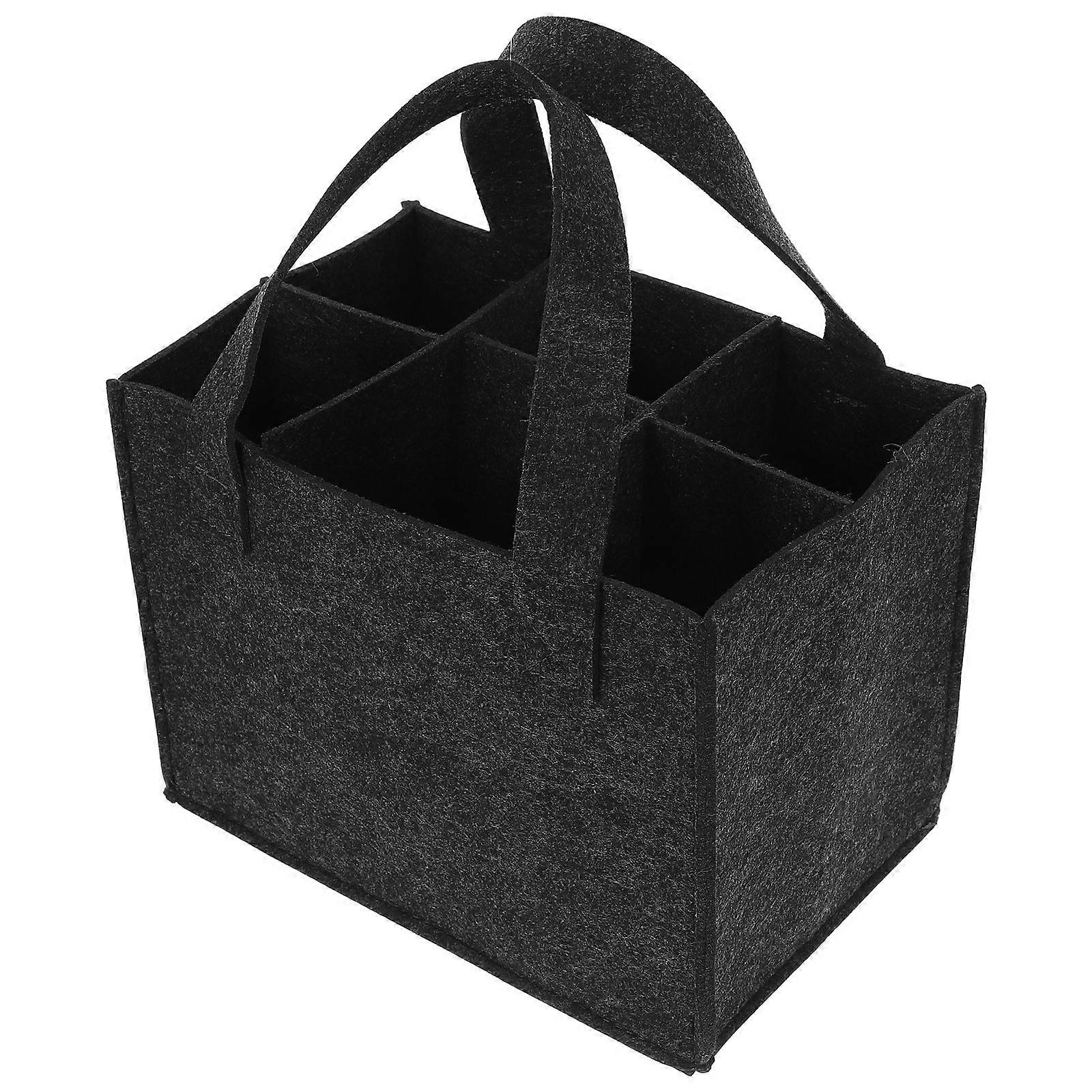 Reusable Grocery Bag For Storage Perfect For Home Use Office Use Dark Grey 2Pcs