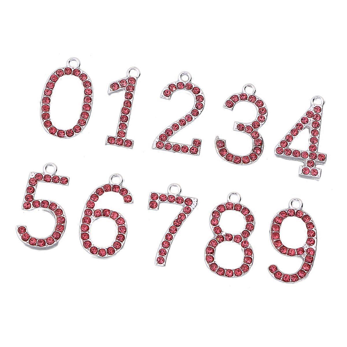 DIY Crown Decor Featuring Numbers 0-9 In Pink For Age Decoration During Birthday Parties Including 10Pcs Replaceable Age Numbers