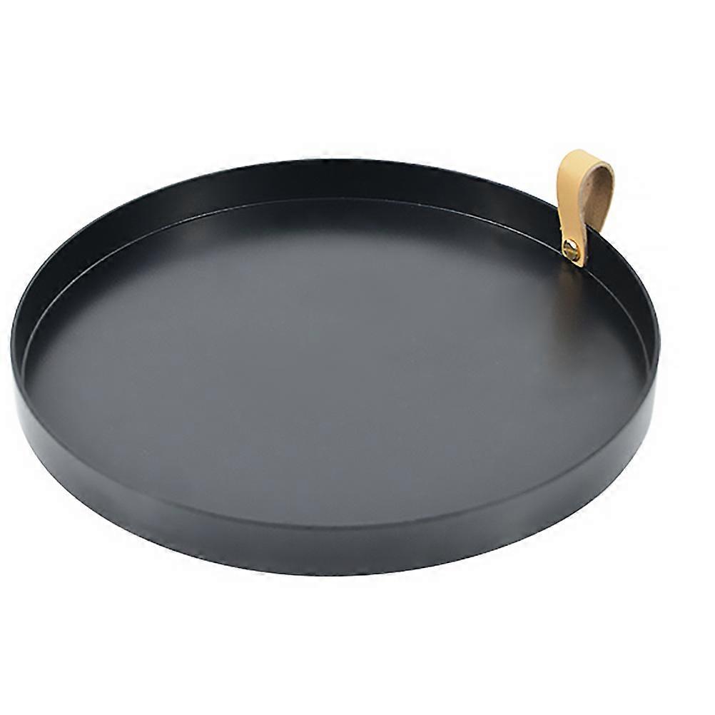 Desktop Organizing Tray PU Handle Tray for Small Items 2Pcs