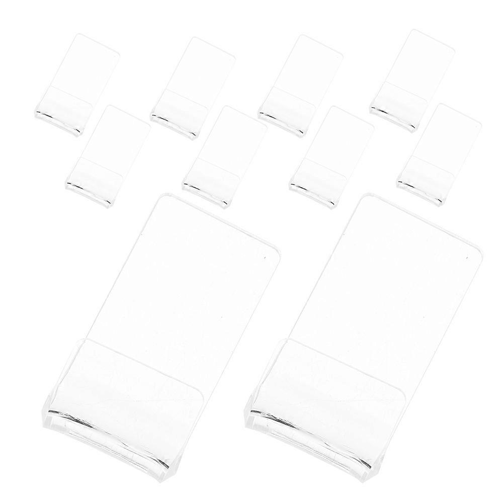 Acrylic Transparent Vinyl Record Shelf Wall Mount Holder 20Pcs Set