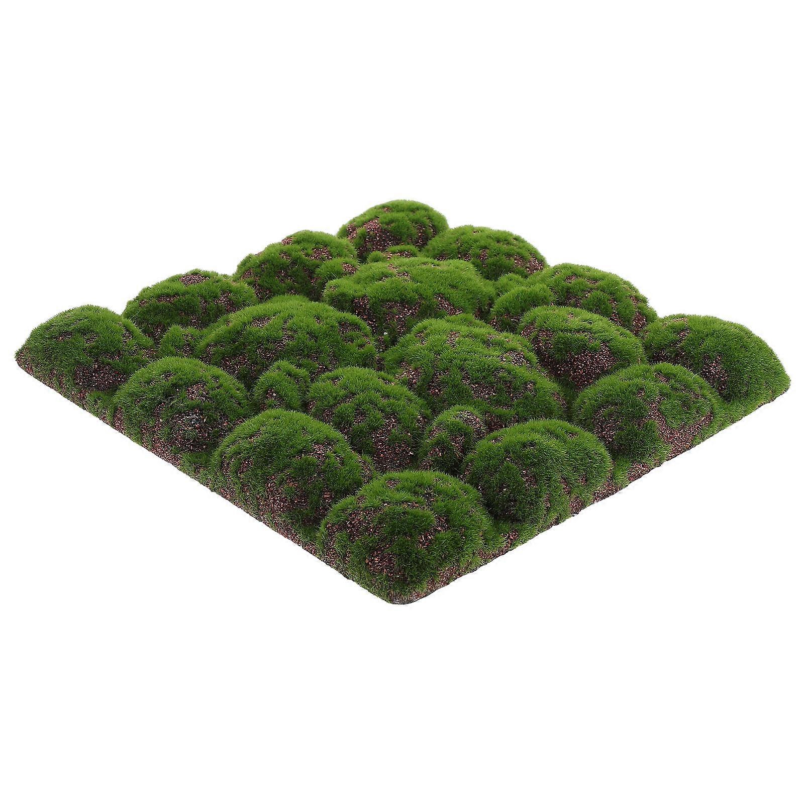 Fake Mossy Stone Wall Plants Artificial Decor Lightweight Easy Installation 1Pack