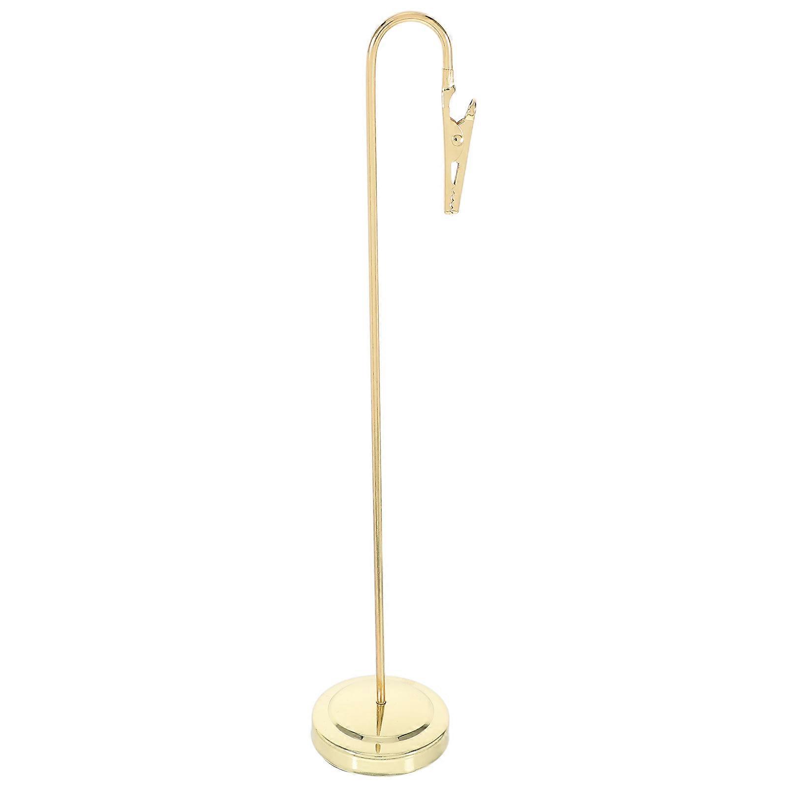 Office Use Memo Clip Holder Stand Metal with Clasp 2Pcs