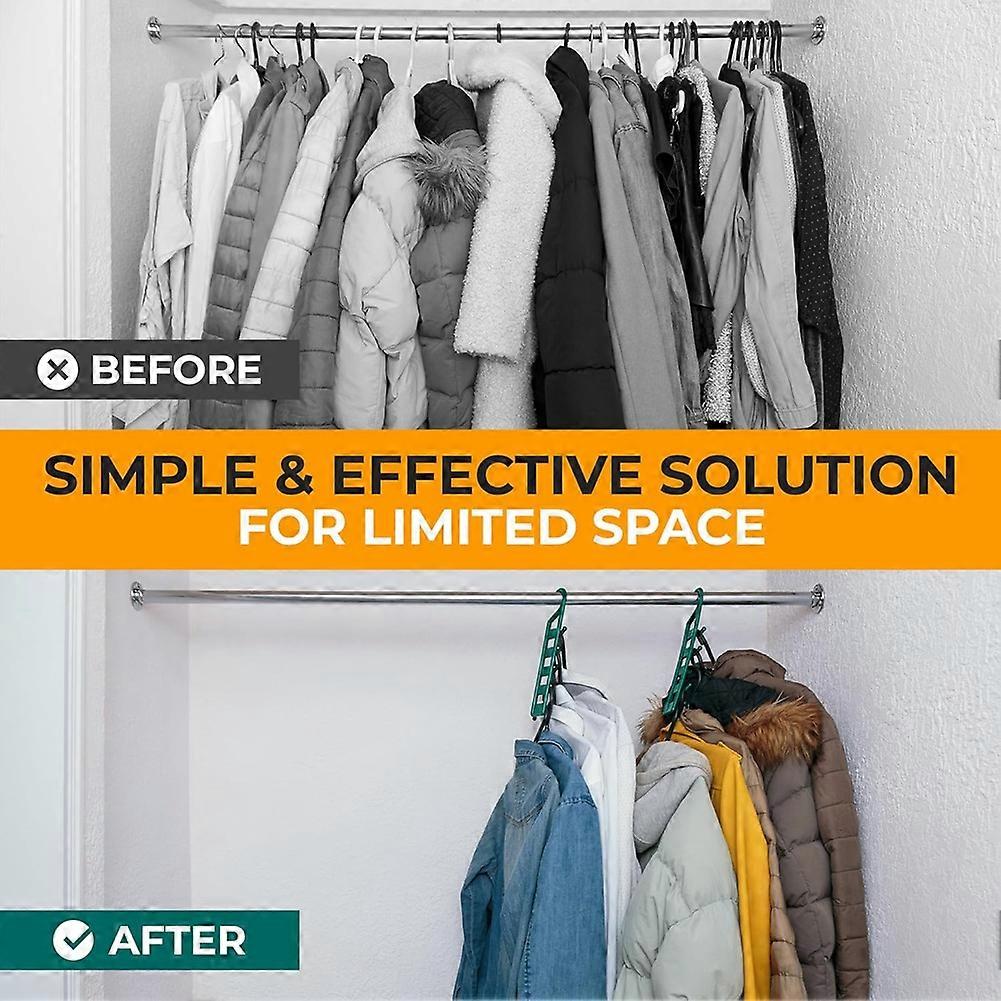 Space Saving Hangers for Clothes , Multi Closet Space Savers 12pcs