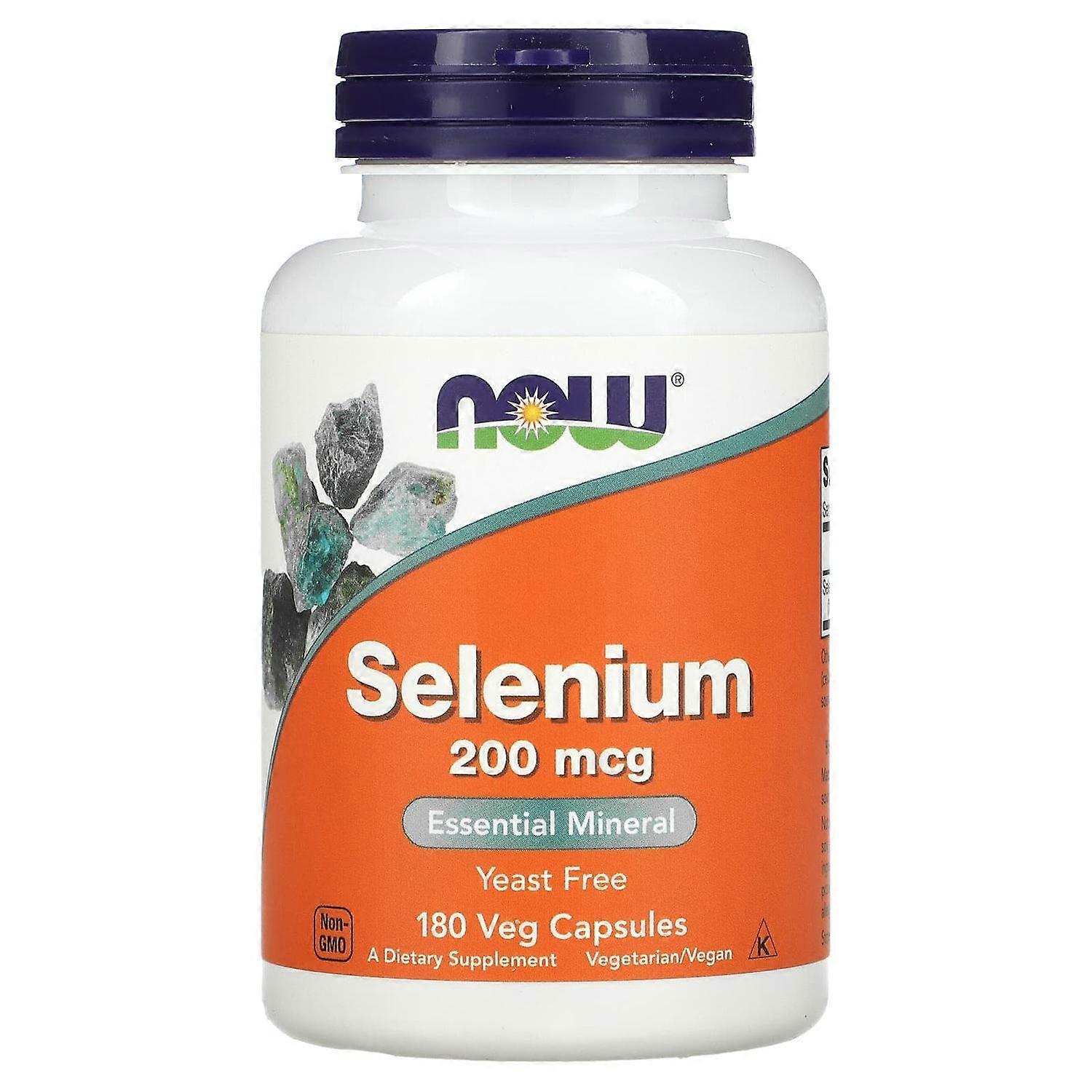 NOW Foods, Selenium, 200 mcg, 180 Veg Capsules