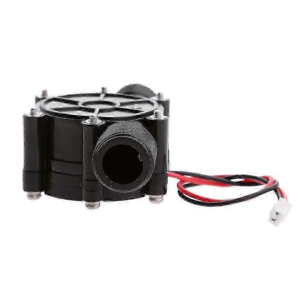 12V Micro Water Turbine Hydro Generator Tap Flow Hydroelectric 10W Black