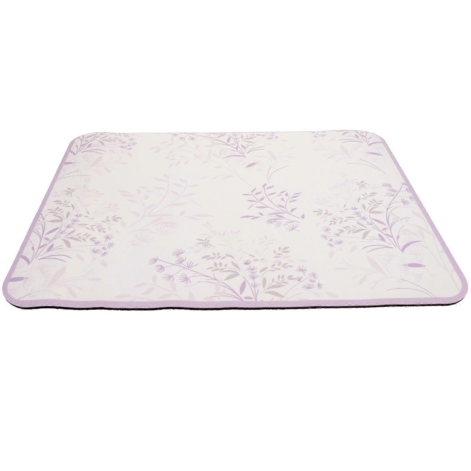 Kitchen Dish Drying Mat for Countertop 5Pcs Purple Decorative Pads