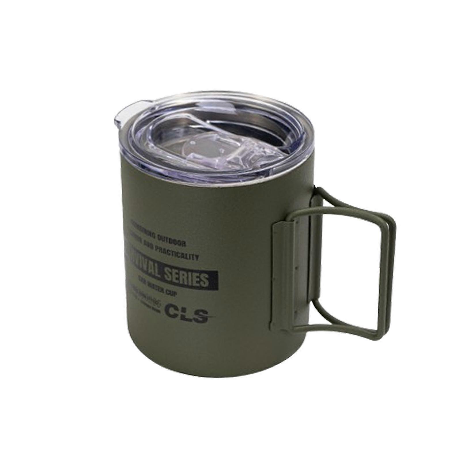 Camping Mug Double Wall Vacuum Insulated Rustproof Reusable 11oz Camping Cup