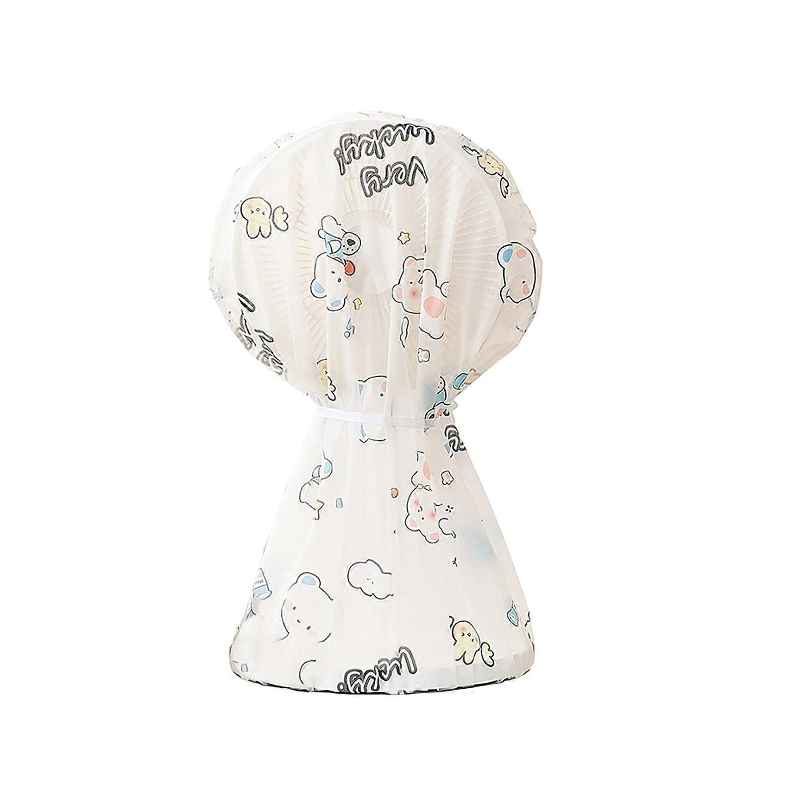 Washable Fan Cover Compatible with Yonrjhukm Fans, Round Mesh Guard for Kids, Dust-Proof Microfiber Protection Net