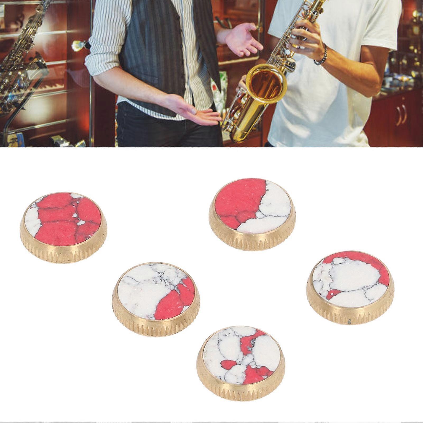 5 stk metall trompet fingerknapper ventilhetter erstatning sett