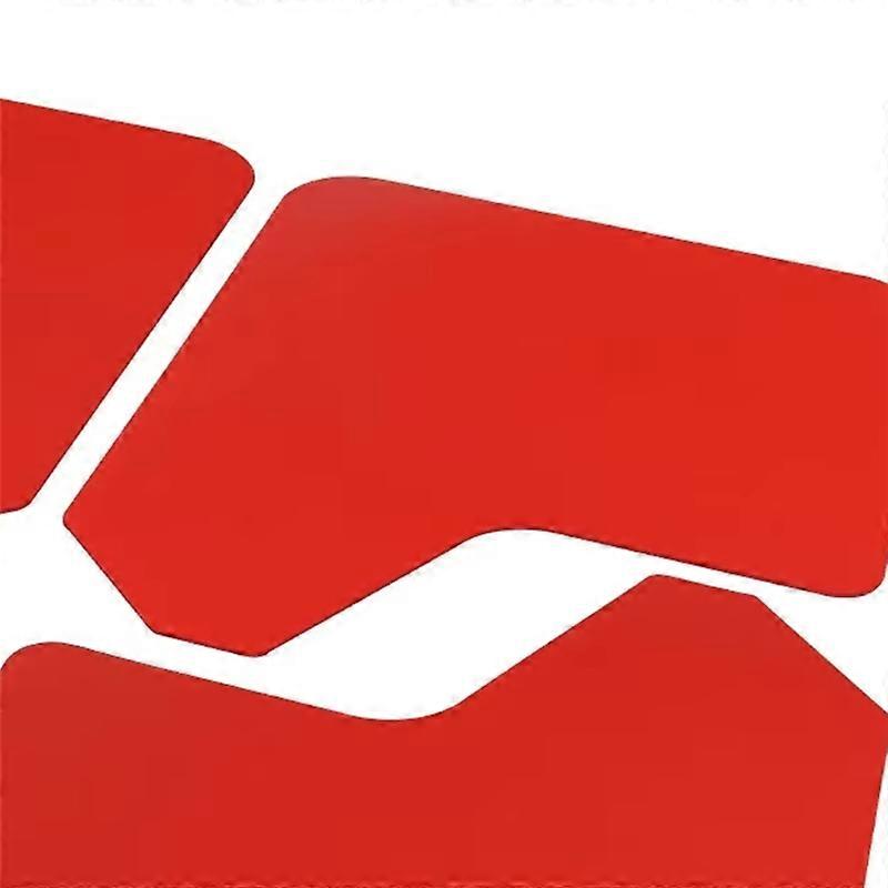N26R-4PCS Universal Red Car Splash Guard Mud Flaps For Car Pickup SUV Mudflaps Flaps Mudguard Automotive Exterior Accessory