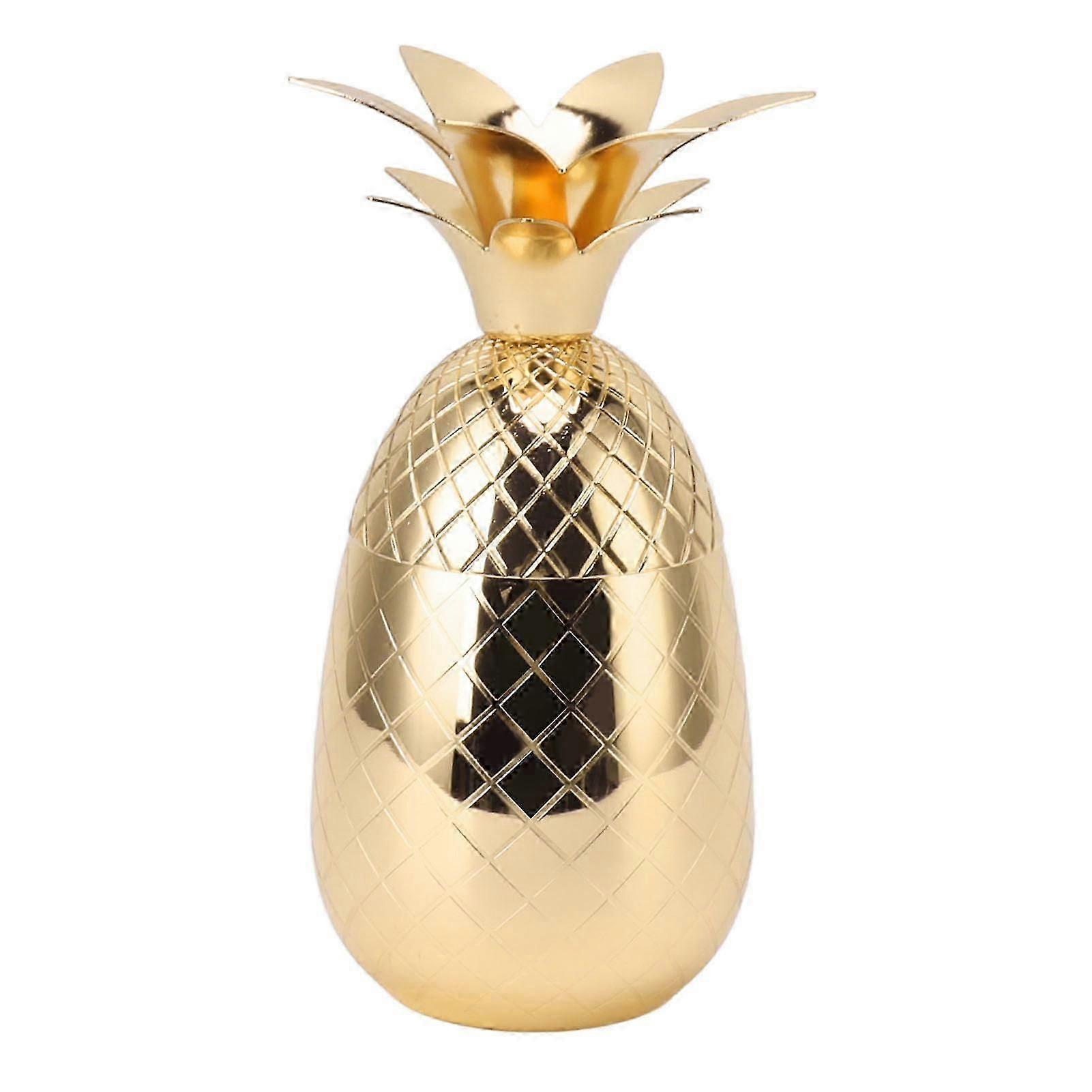 Pineapple-Shaped Stainless Steel Cocktail Shaker, 500ml Capacity