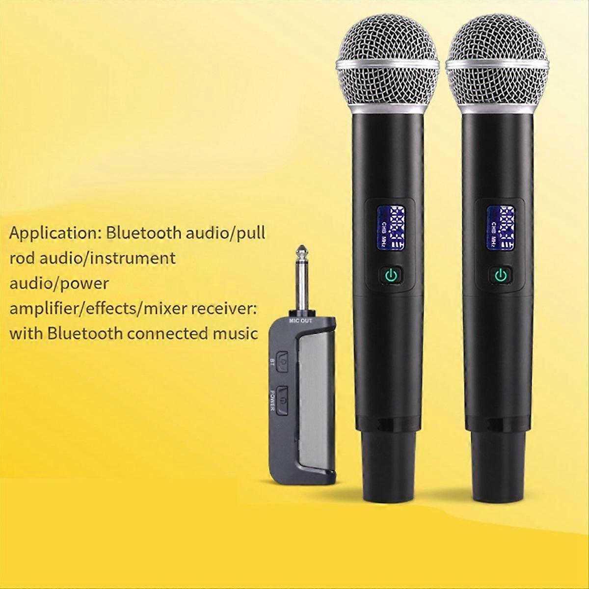 Wireless Handheld Dynamic Karaoke Microphone Bluetooth Receiver