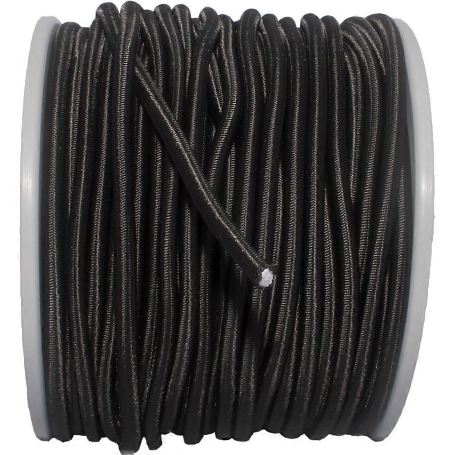 Nautilus Bungee Cord, 8 Mm, Black, 1 M