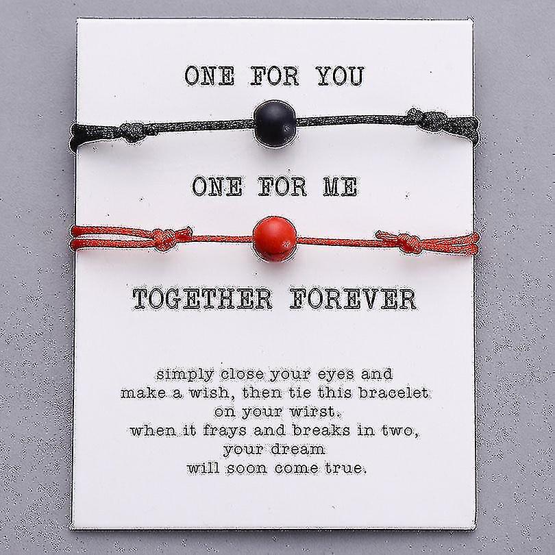 Bracelets Matte Lava Stone Natural Bead Bracelet Matte Black Red