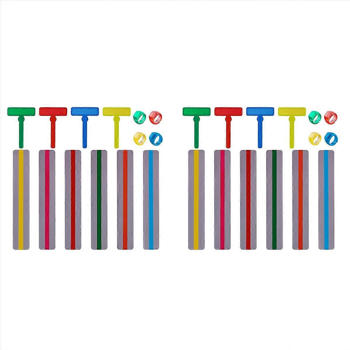 14Pcs Guided Reading Strips Set Finger Trackers for Dyslexic Students