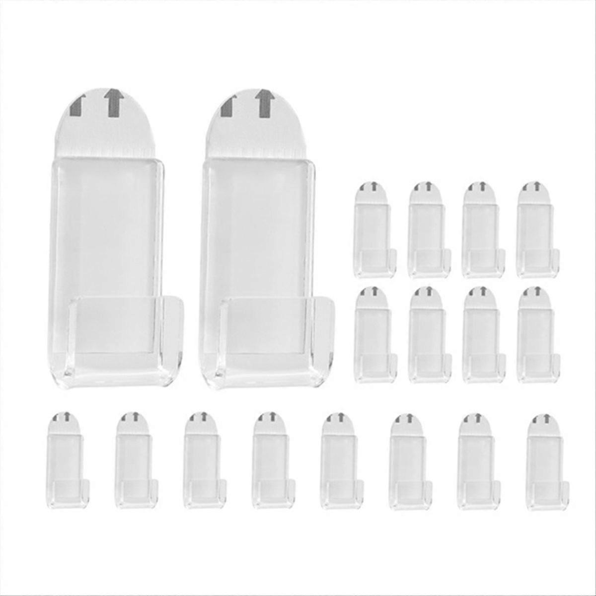 Vinyl Record Wall Mount,18 PCS Acrylic Vinyl Record Holder Self