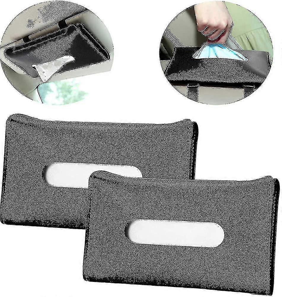 2 κομμάτια κρεμώντας περίπτωση μασκών κιβωτίων ιστού δέρματος για το γείσο ήλιων και την πλάτη αυτοκινήτων