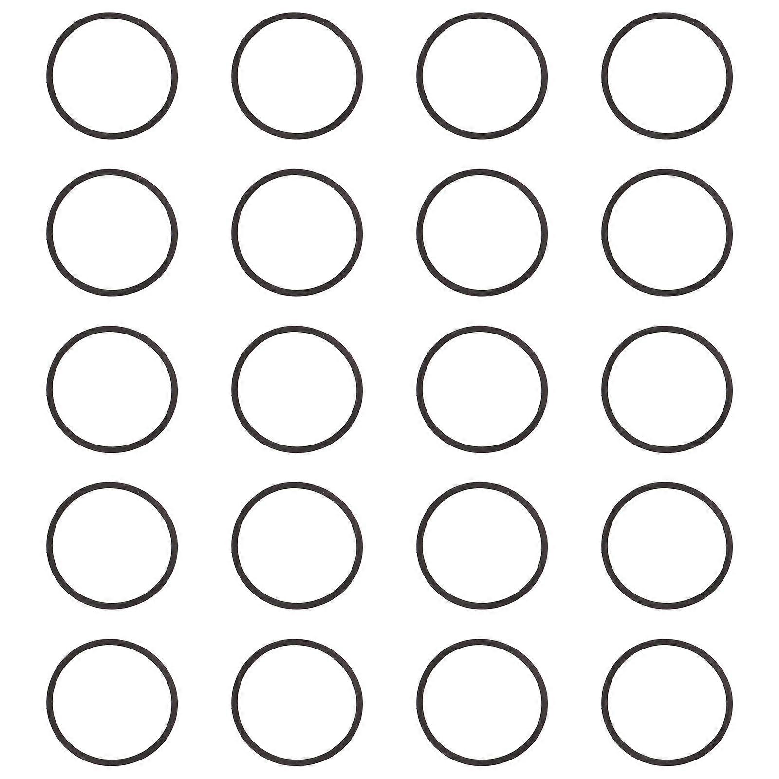 Set of 20 Replacement Gasket Resilient Rubber Texture Suitable for Disc Drives Humidifiers Roller Machine Parts Multicolor