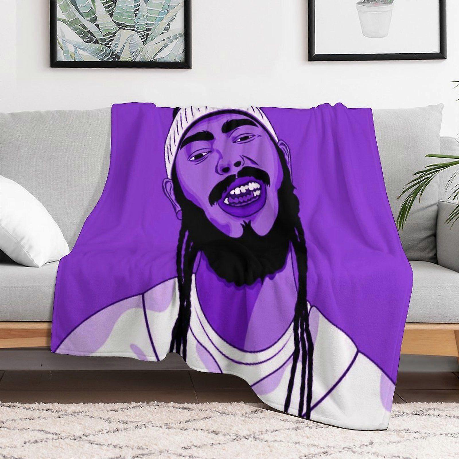 Post malone Warm Hypoallergenic Blanket for Camping Teens Office Winter Use Plush Foldable Durable Design