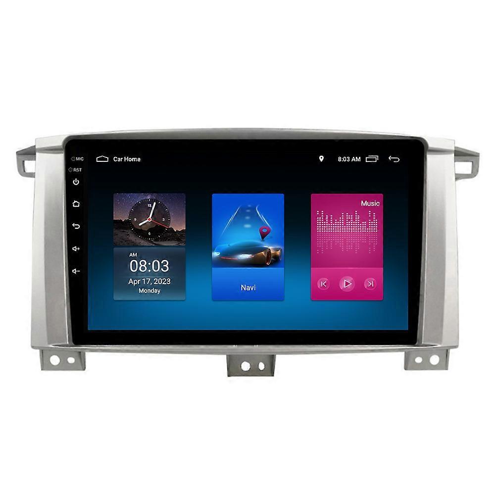 RoverOne Car Stereo Radio Bluetooth CarPlay Android Auto GPS Sat Nav Touch Screen for Toyota Land Cruiser LC 100 2002 - 2007