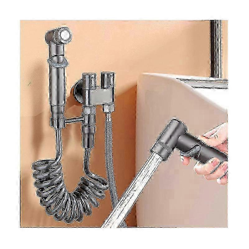 Enhanced Dual Control Mini Faucet - Multi-Function for Bidet & Shower with 1-In-2-Out Valve Kit