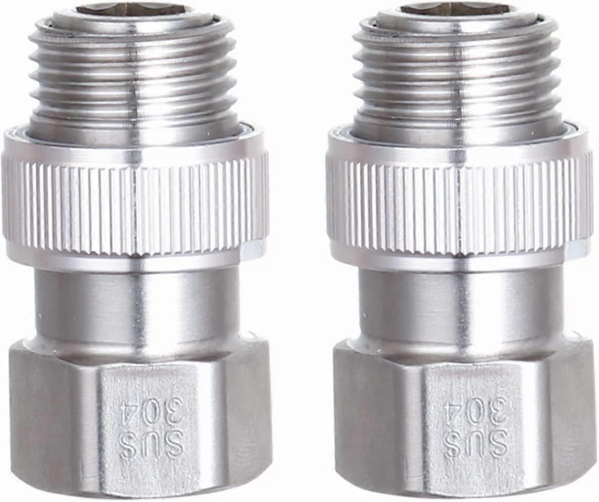 蛇口シャットオフバルブステンレススチールシャワーオンオフバルブシャワーフローコントロールバルブシャワーヘッドホースアダプターシャワーヘッドハンドシャワーまたはバイド用