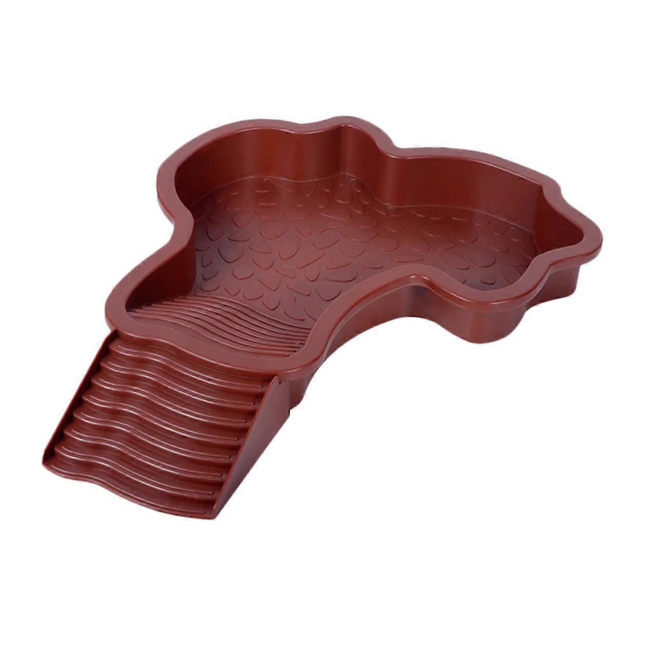 Large Turtle Bathing Pool With Ramp Plastic Basking Platform For Aquatic And Terrestrial Reptiles Compatible With Turtles