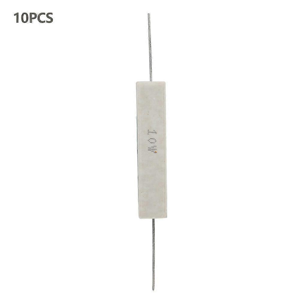 10Pcs Cement Resistor Power Resistance Stable Performance High Accuracy 5% 10W(2R)SH