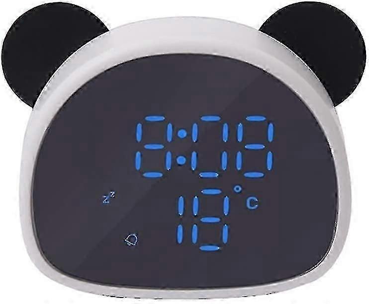 panda alarm clock digital LED bedside desktop