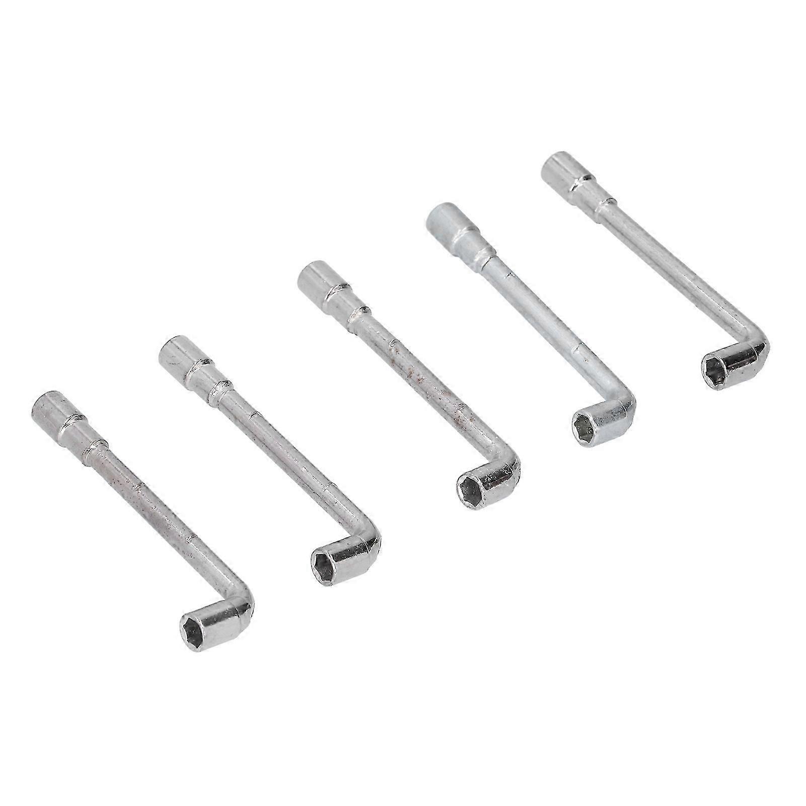 5Pcs LShaped Socket Wrench NonSlip Strong Torsion Hand Operated Tools for Frame Assembly