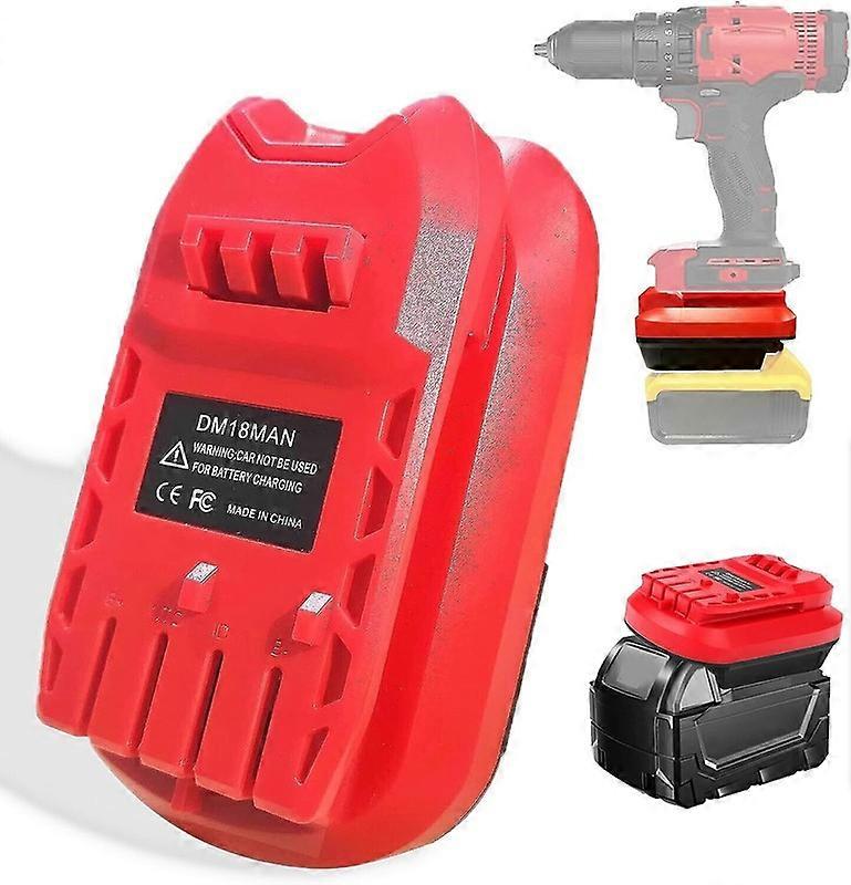 Adapter for Dewalt 20V for Milwaukee 18V Li-ion Battery to for Craftsman 20V