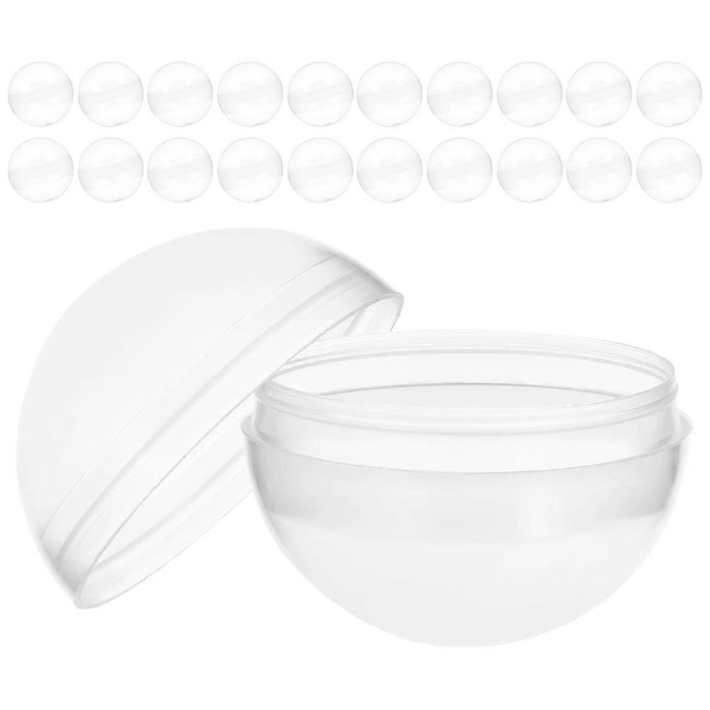 Clear Transparent Vending Machine Capsules for Storage Use 50Pcs Plastic Balls