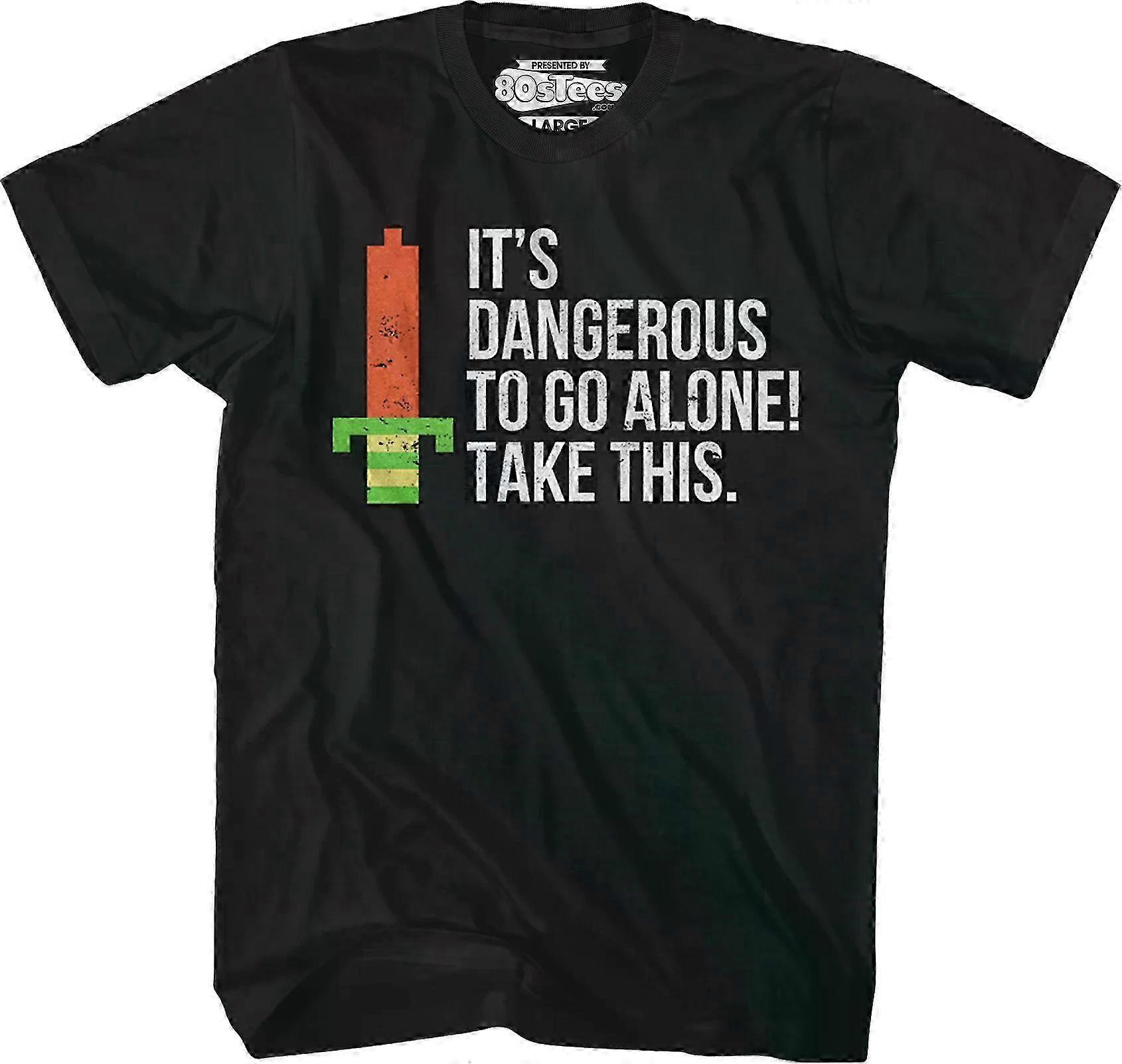 Tričko Dangerous To Go Alone Zelda Rockinstone