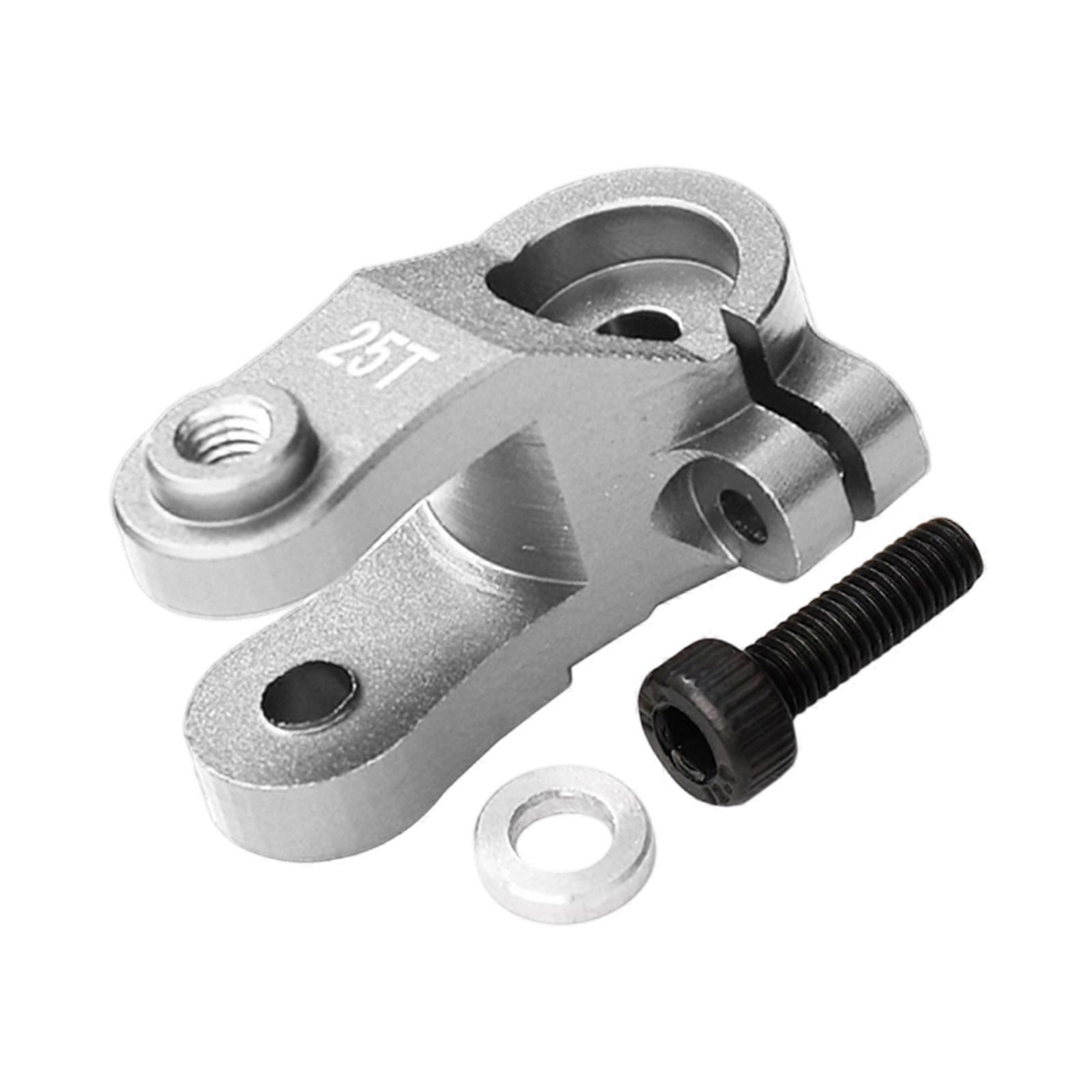 High Performances Aluminum 25T Servo Saver Optimized for 6S Power in 1/8 4WD Remote Control Vehicles  silver