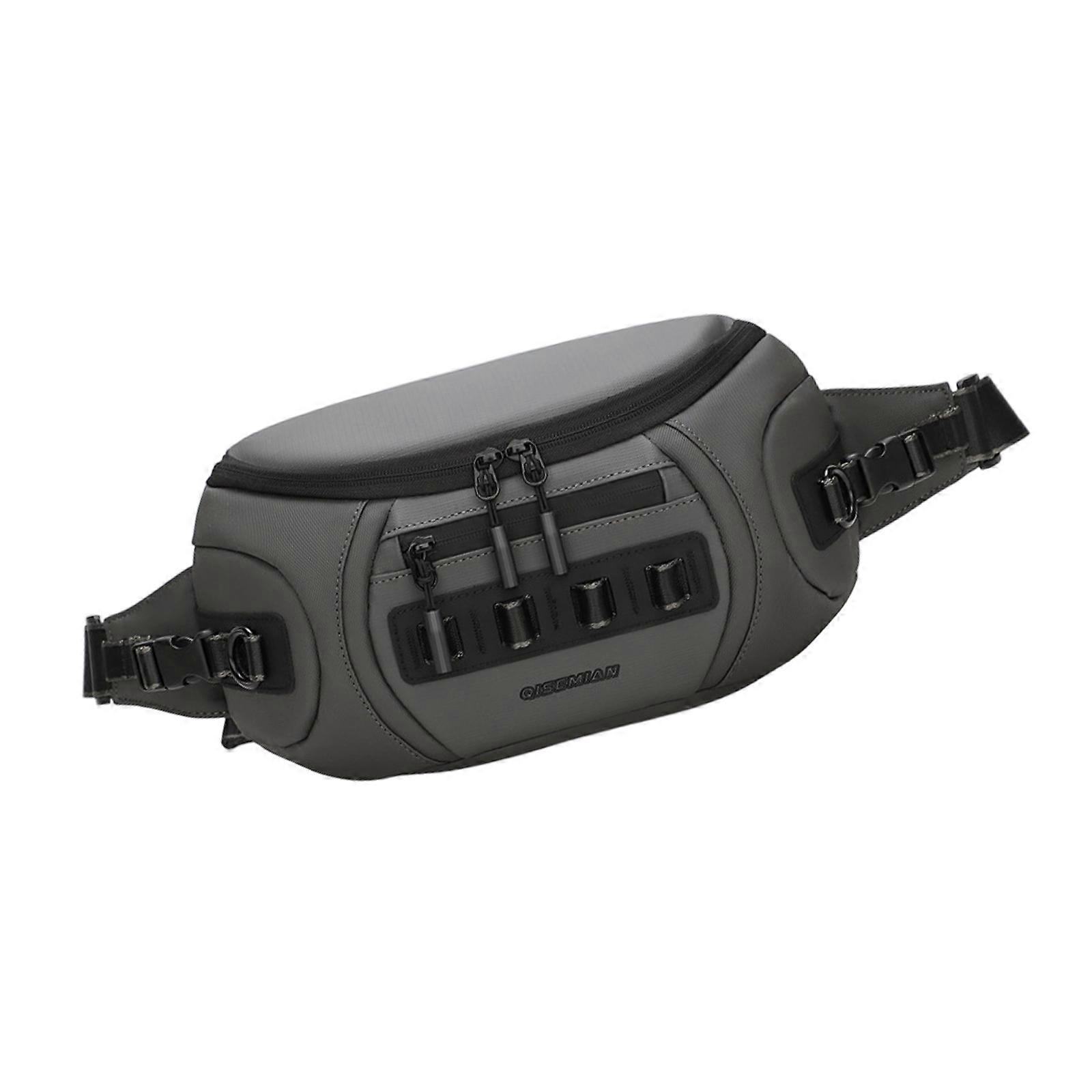 Ergonomic Crossbody Camera Bag For DSLR Quick Access Zipper Design Scratch Resistant Protection Stylish Camera Shoulder Bag  Gray