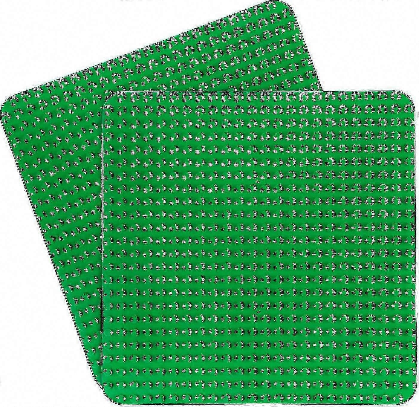 38x38 Duplo Base Plate - 2 Large Base Plates Compatible With All Brands For Building And Display