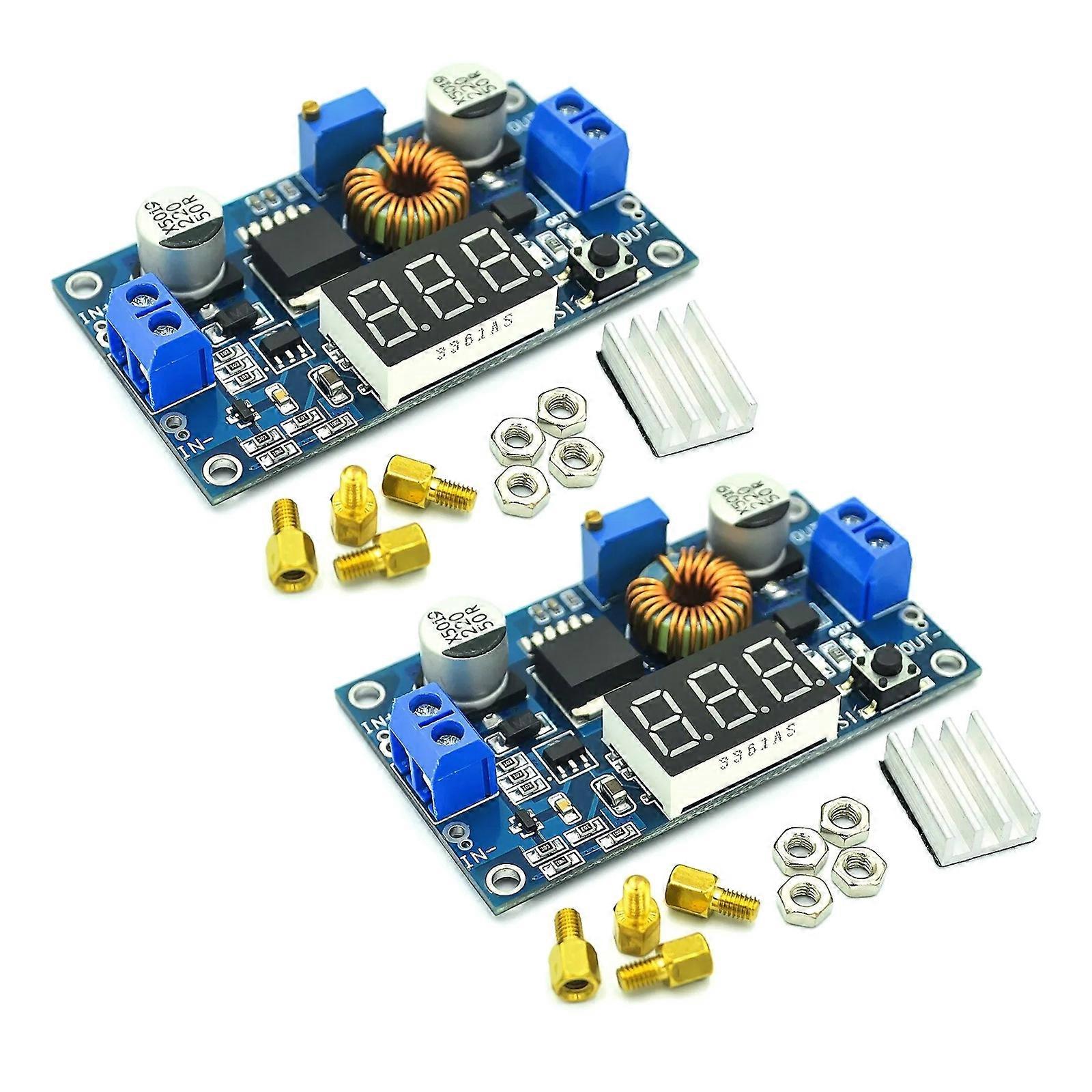 Adjustable Stepping Down Converters Module 4-38V to 1.25 36V 5A 75W Output High Efficiency Power Supply for Electronics Projects Multicolor